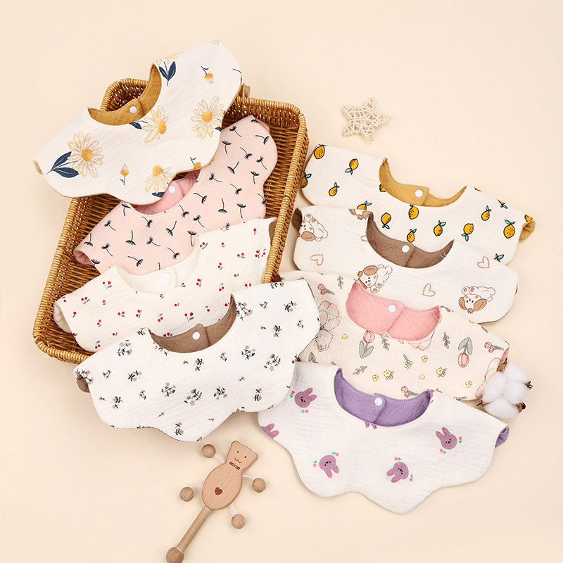 Baby Products Kit - 1pcs Cotton Printed Six-layer 360 Rotatable