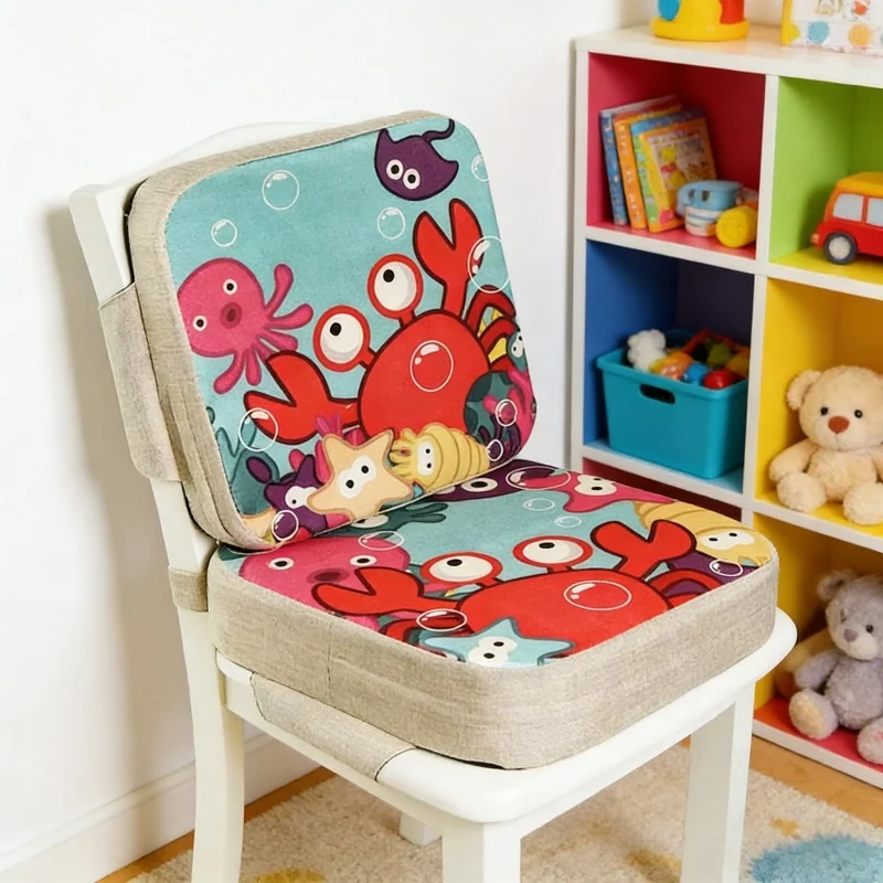 Baby High Chair Booster - Baby Dining Chair Increased Cushion Portable