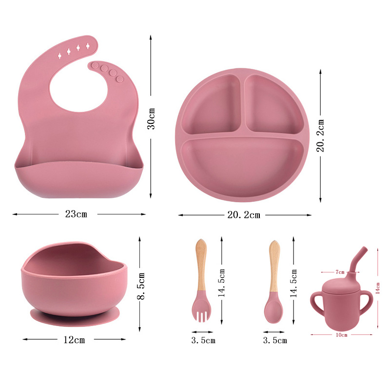 Children's silicone tableware  - Baby Products Kit review and price