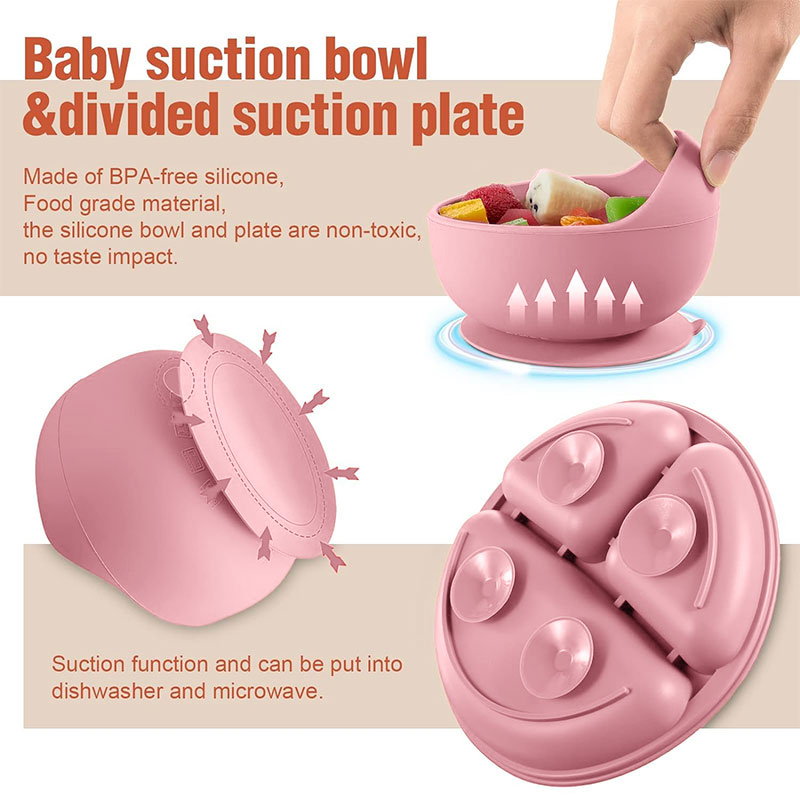 Children's silicone tableware  - Baby Products Kit review and price