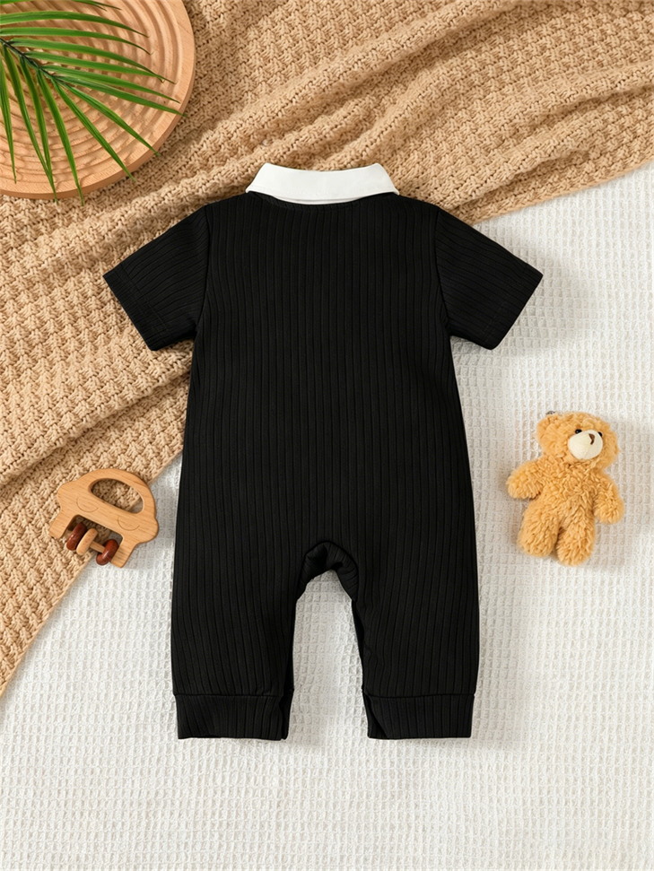 Baby Boy Jumpsuit Lapel Collar - Baby Products On Sale review and price